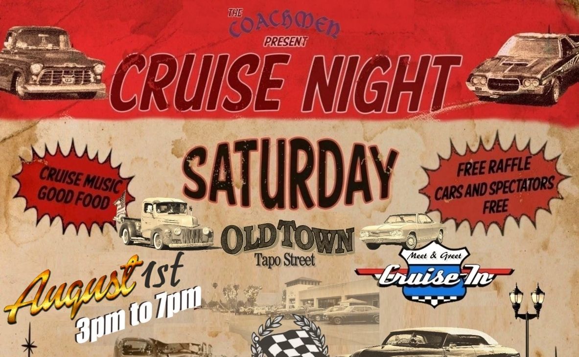 The Coachmen Cruise Night partial flyer August 2026